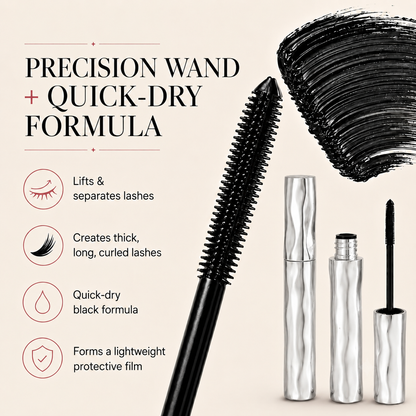 LAST DAY - BUY 1 GET 1 FREE💜Waterproof Curling & Lengthening Mascara